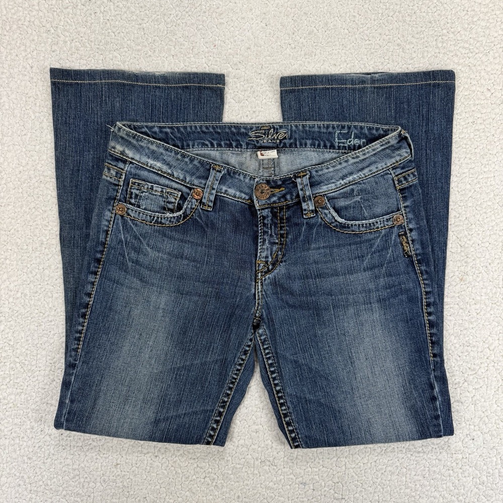 Silver Jeans Co Eden Bootcut Women‎ 29x35 (Actual 31x28.5) Blue Y2K Western Boho